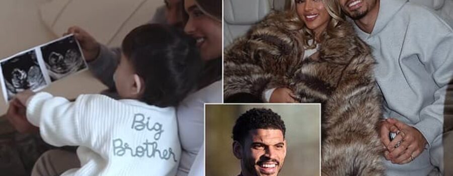 Morgan Gibbs-White and influencer girlfriend Britney De Villiers make new baby announcement – as the Nottingham Forest star celebrates a late call-up to the England squad