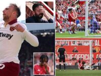 Man United 0-2 West Ham: Ruben Amorim’s side fall to 16TH in the Premier League after miserable display from the Europa League finalists