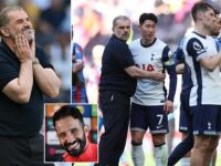 Ange Postecoglou admits Tottenham cannot mentally ‘COPE’ with upcoming Europa League final – after slumping to 20th Premier League defeat this season