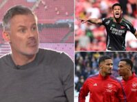 Jamie Carragher says William Saliba ‘doesn’t look same player’ without Gabriel Magalhaes alongside him as he pinpoints what is ‘lacking’ from the Arsenal defender’s game