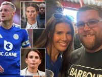 Rebekah Vardy spotted drinking with Leicester City fans as she cheers on footballer husband Jamie in first appearance since agreeing to pay Coleen Rooney £1.1MILLION Wagatha Christie settlement
