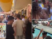 Inside Leeds’ Vegas promotion party: Former Man United star leads the celebrations in Sin City as players continue to bask in top-flight return