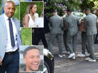 Joe Thompson funeral: Dion Dublin and ex-Man United youth stars pay respects to former football who died aged 36 after cancer battle