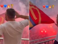 Former Liverpool star leads crazy celebrations after inspiring his boyhood club to their first league title in eight years