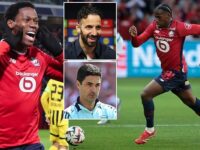 Man United and Arsenal target Jonathan David confirms he will leave Lille for FREE in the summer… with one club already in ‘advanced talks’ with the striker