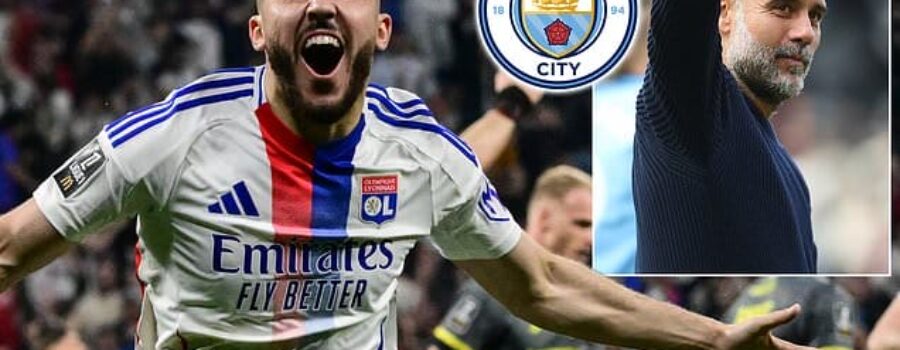 Man City look to kickstart rebuild by swooping for Lyon forward Rayan Cherki as Pep Guardiola gives green light after holding talks with player