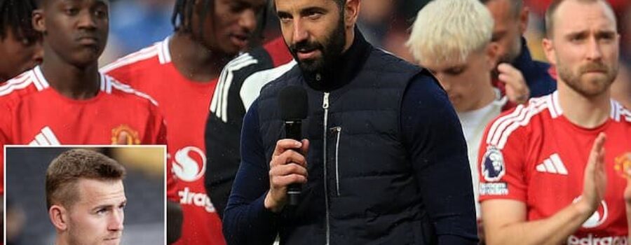 Ruben Amorim praised by Man United star Matthijs de Ligt for speaking ‘the truth’ during dismal first season