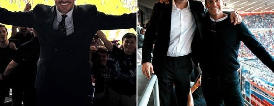 David Beckham lifts the lid on first meeting with Tom Brady as NFL legend joins friend at Champions League final