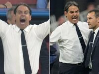 Incredible moment Inter Milan boss Simone Inzaghi LOSES IT on the touchline in furious meltdown as his side are battered by PSG