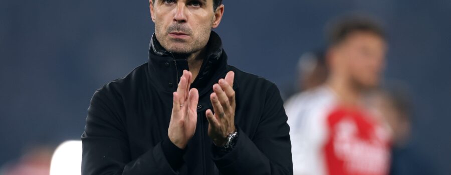 (Photo) Liverpool fans at Anfield show Mikel Arteta no mercy with six-word banner taunt