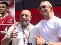 Roberto Carlos welcomes Trent Alexander-Arnold to Real Madrid with hilarious advice as new signing makes first public appearance at Spanish Grand Prix after £10m Liverpool exit