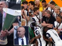 Ange Postecoglou delivers defiant message from family holiday amid reports his job at Tottenham is at risk despite Europa League win