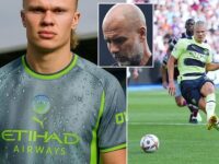 ‘Worst kit EVER’: Fans hit out at Man City’s new third strip for next season after ‘shocking’ jersey is leaked online