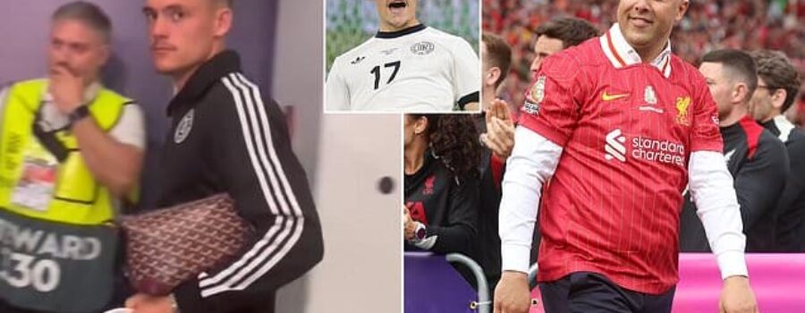 Watch the moment Florian Wirtz reacts to Mail Sport’s Liverpool question after British record £110m offer was rejected