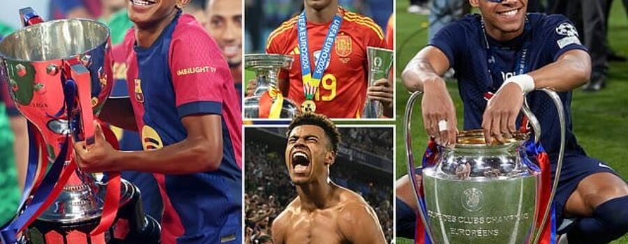 A 17-year-old superstar worth £339m and PSG’s new Champions League hero… it’s the battle of football’s next big stars as Lamine Yamal and Desire Doue meet for the first time tonight