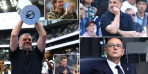 Revealed: The ‘seven-figure compensation package Tottenham must pay’ to sack Ange Postecoglou – as Daniel Levy weighs up whether to axe boss after Europa League triumph