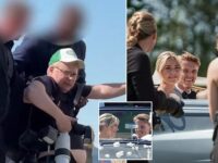 Martin Odegaard’s wedding descends into chaos as photographer is dragged AWAY by security guards – while Arsenal star marries Helene Spilling