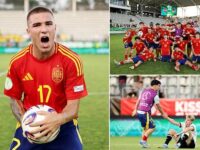 Is this the craziest EVER finish to a match? Three goals in added-time and FIVE in extra-time as Spain edge Germany in 6-5 thriller at U19 Euros