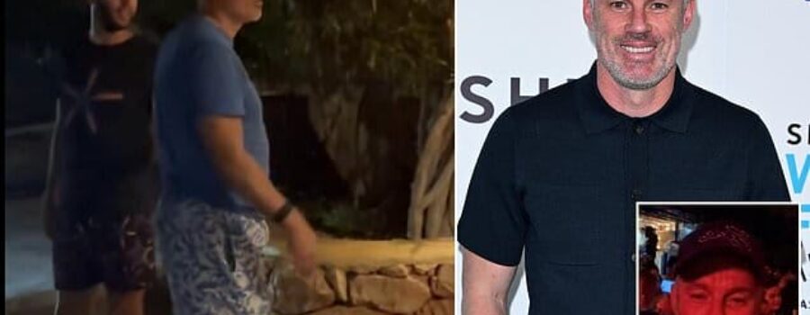 Jamie Carragher hilariously ‘finds a way to win’ after the Liverpool legend was denied entry to an Ibiza nightclub for wearing flip-flops