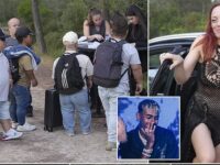 Pictured: Dwarves, scantily-clad women and football superstars arrive at Lamine Yamal’s ‘exploitative’ 18th birthday party – New images emerge as Spain’s government demand investigation