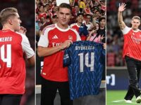 Revealed: Viktor Gyokeres breaks Arsenal shirt sales record just days after completing £70m move – as he takes on iconic No 14 jersey worn by Gunners legend Thierry Henry