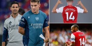 Viktor Gyokeres opens up on decision to take Thierry Henry’s iconic No 14 jersey after breaking Arsenal’s shirt sales record – as Mikel Arteta reveals the ‘first thing he noticed’ about new £70m man