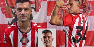 Fans joke Granit Xhaka has ‘no idea who he’s joining’ as ex-Arsenal star gives hilariously ‘generic’ answers in Q&A video after joining Sunderland