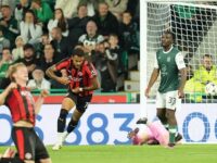 Late overhead stunner knocks Hibs out of Europa League … but David Gray expresses pride in his brave team