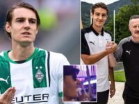 Bundesliga star banned and fined for mocking his own club’s sporting director after being given ‘millions’ in huge new contract – as ‘drunk’ star appeared to brand his boss ‘the worst manager in the world’ in viral video