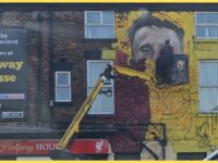 New Jota mural begins to take shape on iconic pub wall