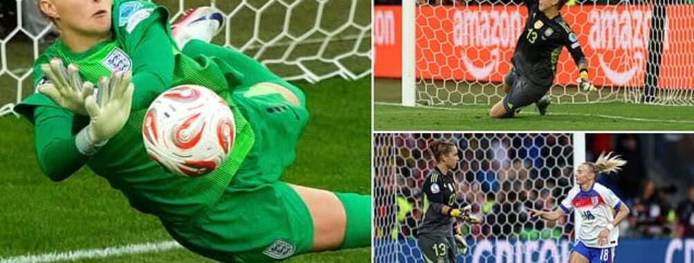 Spain goalkeeper Cata Coll hits back at England star Hannah Hampton’s claim that she threw her cheat sheet into the CROWD during Euros final penalty shootout