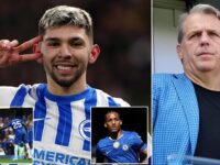 Chelsea owners BlueCo reach agreement to sign Brighton’s Julio Enciso, with their outlay on Seagulls recruits rising to more than £250m since their Stamford Bridge takeover
