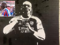 Arsenal fans erect Eberechi Eze mural near the Emirates OVERNIGHT – after dramatically hijacking Tottenham’s move for Crystal Palace star
