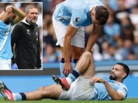 Man City dealt big injury blow as £33.7m summer signing is forced off early against Tottenham