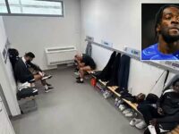 Chelsea star Axel Disasi shares unseen snap from their ‘bomb squad’ dressing room – as he shares what life is REALLY like for Enzo Maresca’s cast-offs