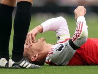 Arsenal dealt injury scare as Martin Odegaard is forced off in the first half against Leeds United – with Gunners left sweating on his fitness ahead of trip to title rivals Liverpool next Sunday