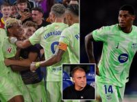 Marcus Rashford is subbed off at HALF-TIME in difficult evening as Barcelona stage a stunning comeback win without him – Hansi Flick reveals why he made ruthless call