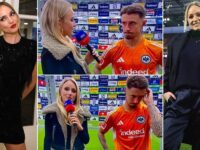 Glamorous Sky Sports presenter reveals her side of ‘uncomfortable’ exchange with star in post-match interview after awkward comment left him stunned