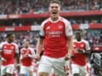 Arsenal put five past Leeds but lose Ødegaard and Saka to injury